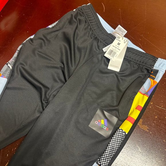 Adidas Mens Multicolor Regular Fit Tapered Leg Full Length Style Soccer Pants M - Picture 5 of 6